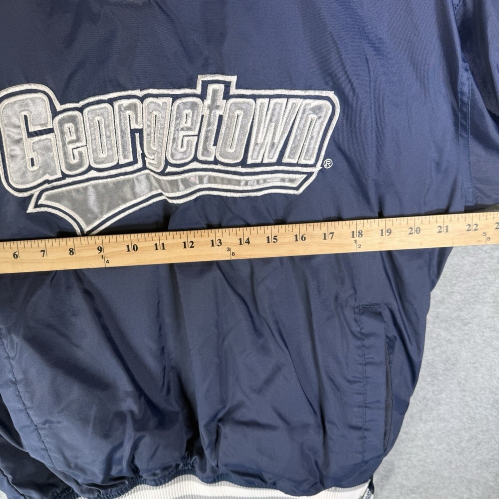 Vintage Starter Georgetown Hoyas Pullover Jacket Embroidered Small 90s - Picture 8 of 11
